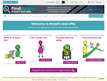 Tablet Screenshot of findabilitybristol.org.uk